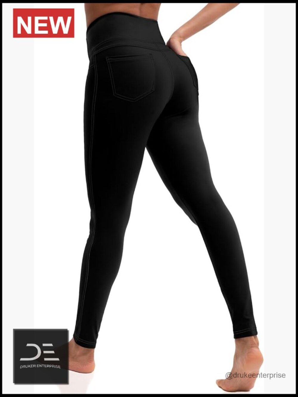 High Waist Leggings with Pockets Tummy Control Yoga Pants